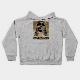 Vintage Stevie Wonder Kids Hoodie